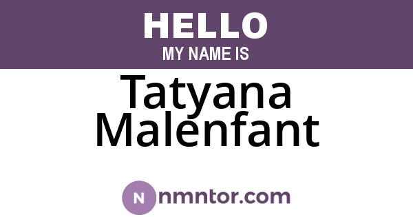 Tatyana Malenfant