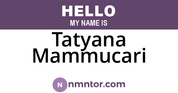 Tatyana Mammucari