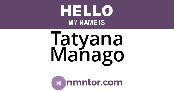 Tatyana Manago