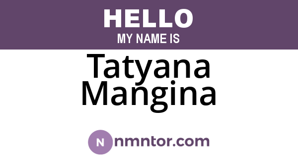 Tatyana Mangina