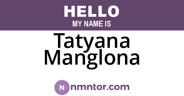 Tatyana Manglona