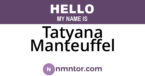 Tatyana Manteuffel