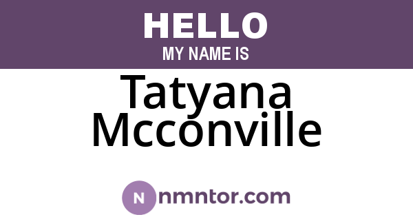 Tatyana Mcconville