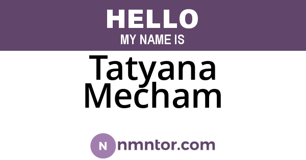 Tatyana Mecham