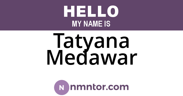 Tatyana Medawar