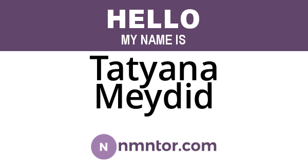 Tatyana Meydid