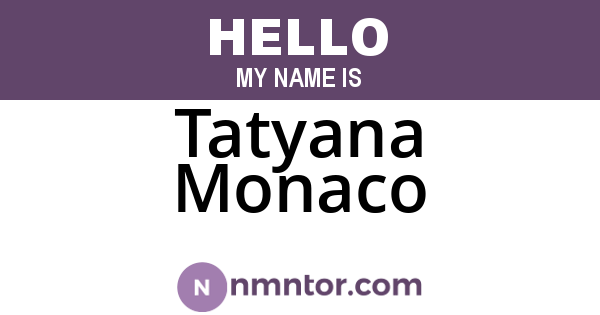 Tatyana Monaco
