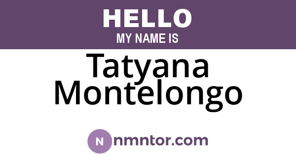 Tatyana Montelongo