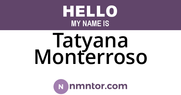 Tatyana Monterroso
