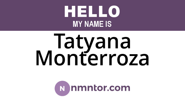 Tatyana Monterroza