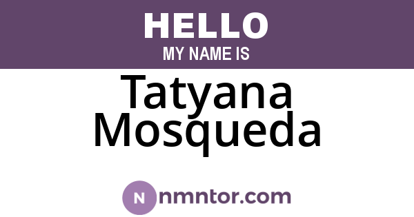 Tatyana Mosqueda