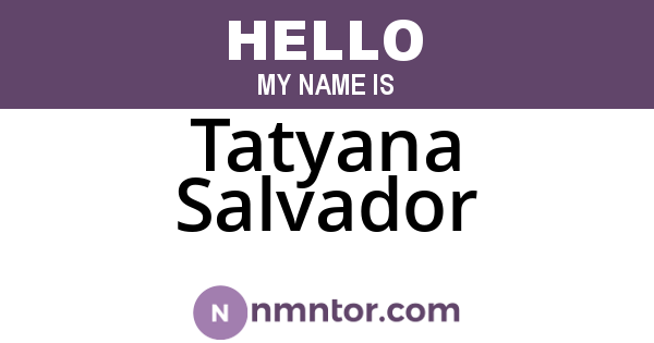 Tatyana Salvador