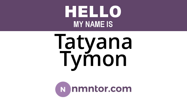Tatyana Tymon