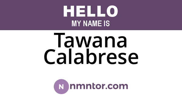Tawana Calabrese