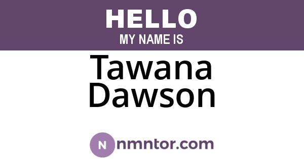 Tawana Dawson