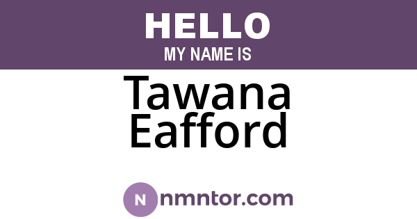 Tawana Eafford