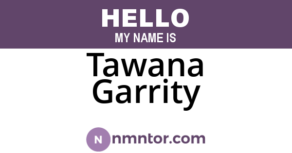 Tawana Garrity
