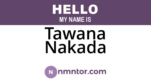 Tawana Nakada