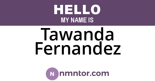Tawanda Fernandez