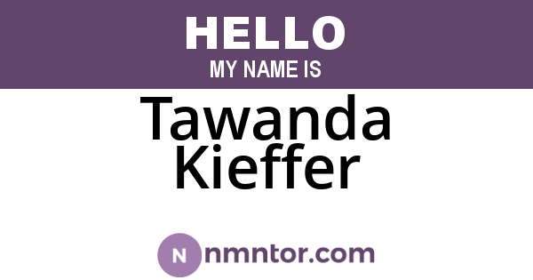 Tawanda Kieffer