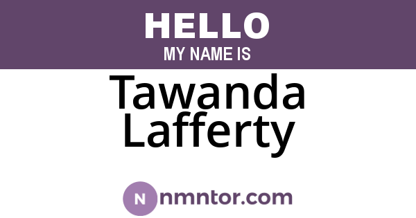 Tawanda Lafferty