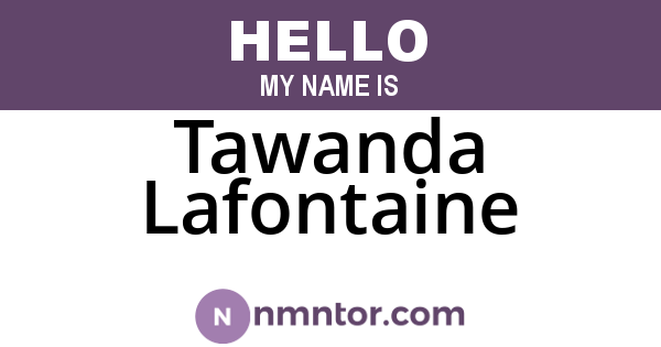 Tawanda Lafontaine