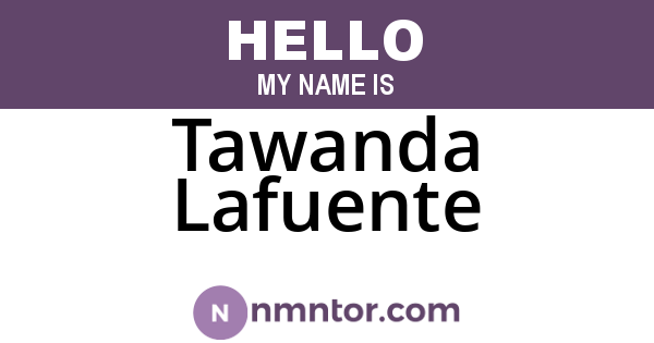 Tawanda Lafuente