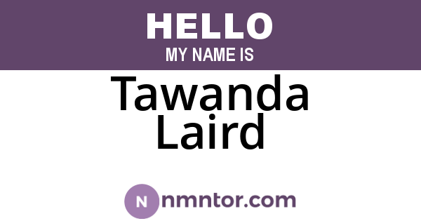 Tawanda Laird
