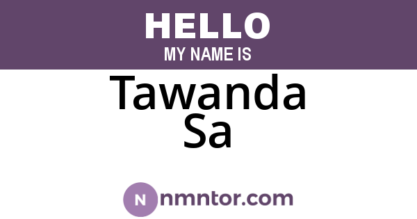 Tawanda Sa
