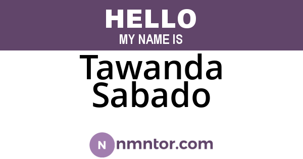 Tawanda Sabado