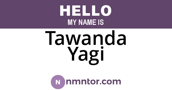 Tawanda Yagi
