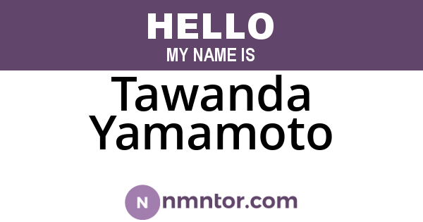 Tawanda Yamamoto