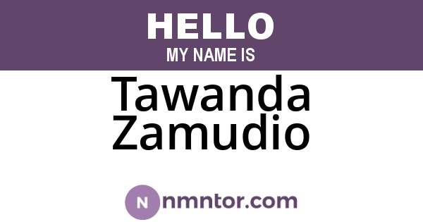 Tawanda Zamudio