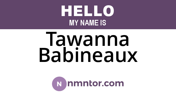 Tawanna Babineaux
