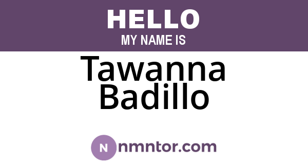 Tawanna Badillo
