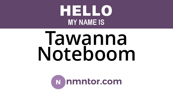 Tawanna Noteboom