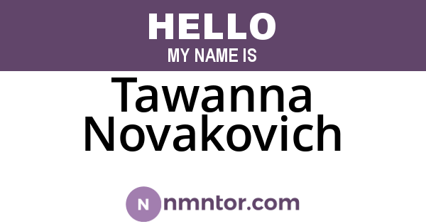 Tawanna Novakovich