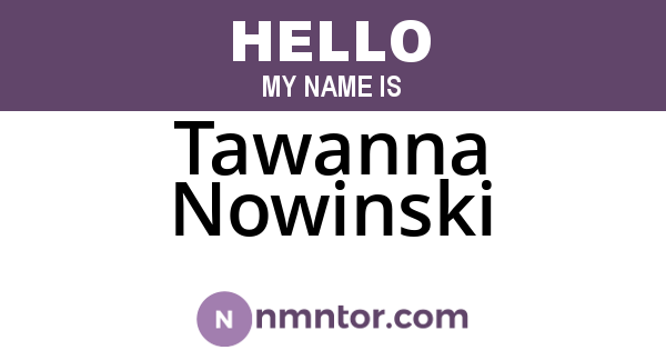 Tawanna Nowinski