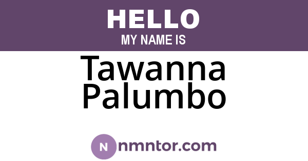 Tawanna Palumbo