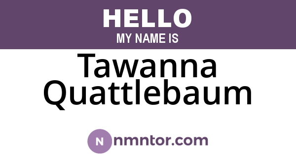 Tawanna Quattlebaum