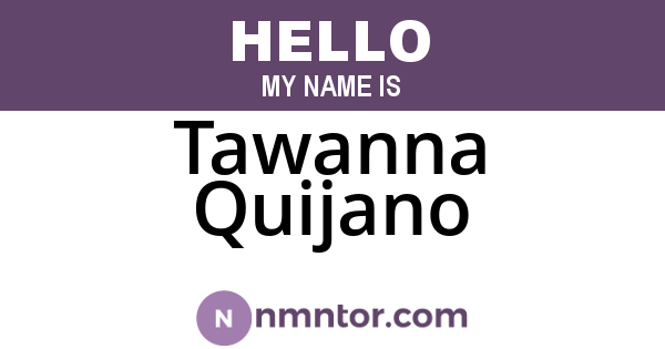 Tawanna Quijano