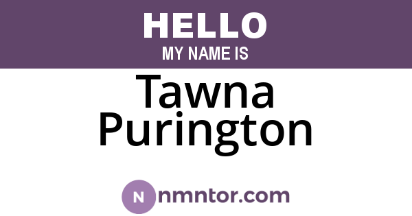 Tawna Purington