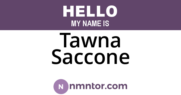 Tawna Saccone