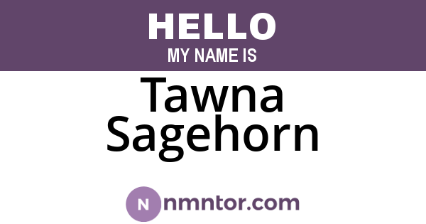 Tawna Sagehorn