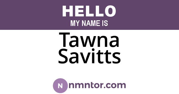 Tawna Savitts