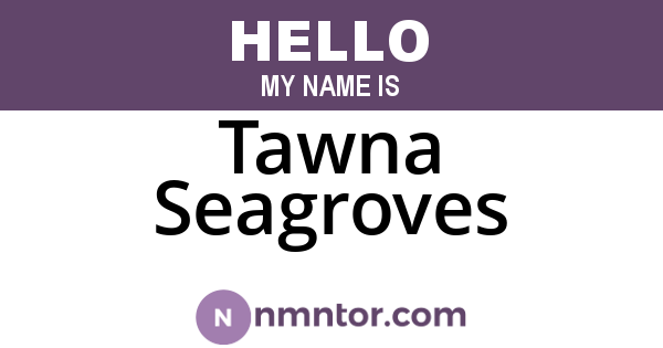 Tawna Seagroves