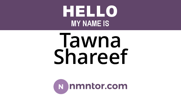 Tawna Shareef