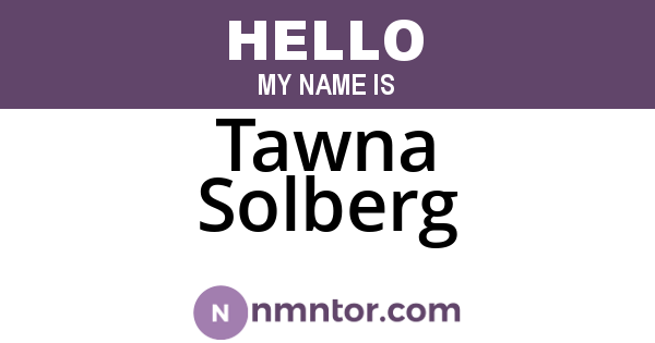 Tawna Solberg