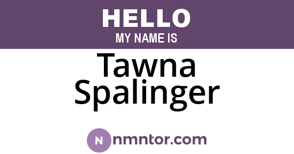 Tawna Spalinger