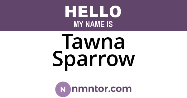 Tawna Sparrow